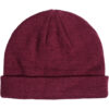 Short knitted cap in chestnut color
