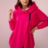 Short-zip sweatshirt fuchsia