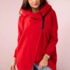 Short zip sweatshirt red