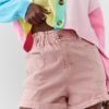 Shorts with pink cuff