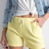 Shorts with polka dots yellow