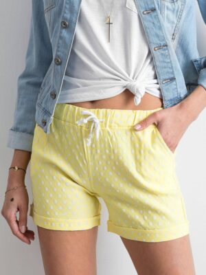 Shorts with polka dots yellow Shorts with polka dots yellow