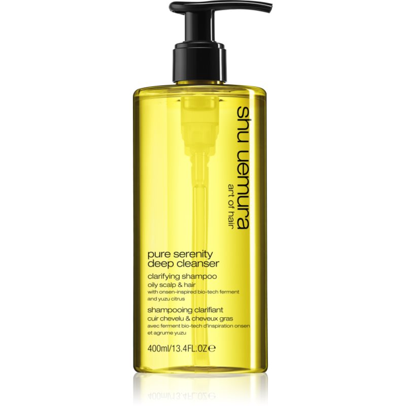 Shu Uemura Deep Cleanser Pure Serenity mélyen tisztító sampon zsíros hajra és fejbőrre 400 ml-Ár