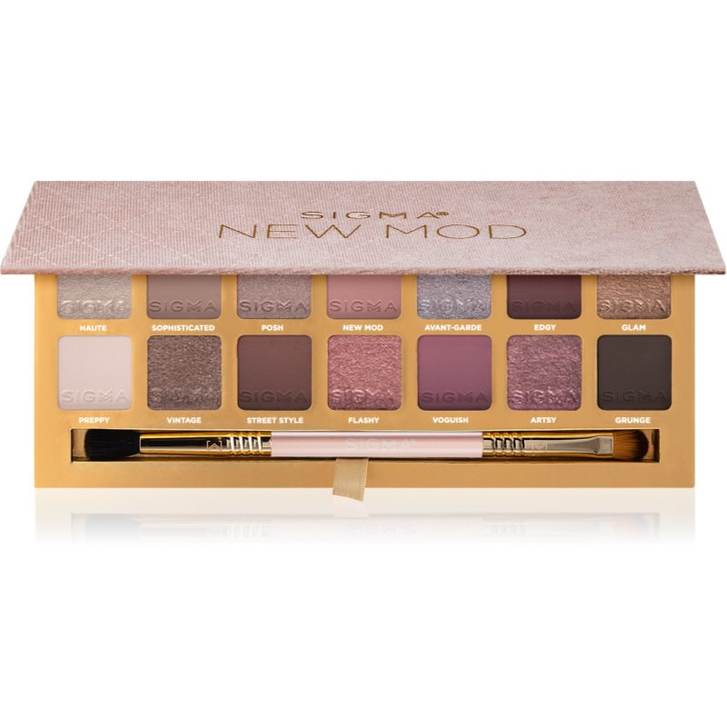 Sigma Beauty New Mod Eyeshadow Palette szemhéjfesték paletta applikátorral 208
