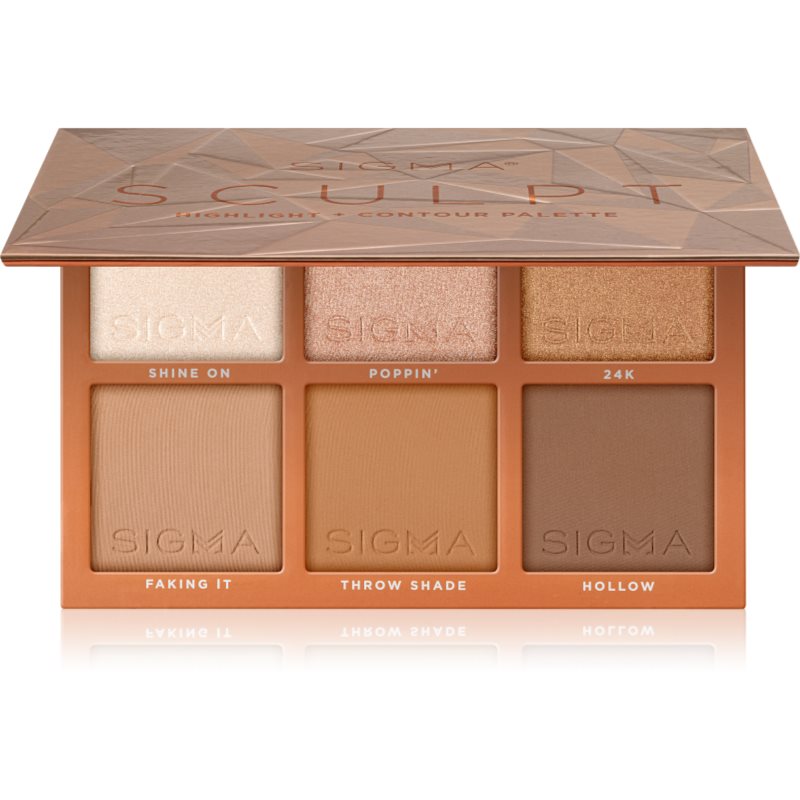 Sigma Beauty Sculpt Highlight + Contour Palette Púderes highlight és kontúr paletta 27.48 g-Eredeti