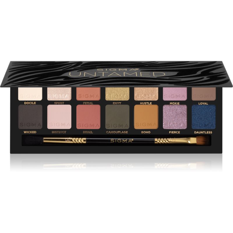 Sigma Beauty Untamed Eyeshadow Palette szemhéjfesték paletta tükörrel és applikátorral 19.32 g-Ár