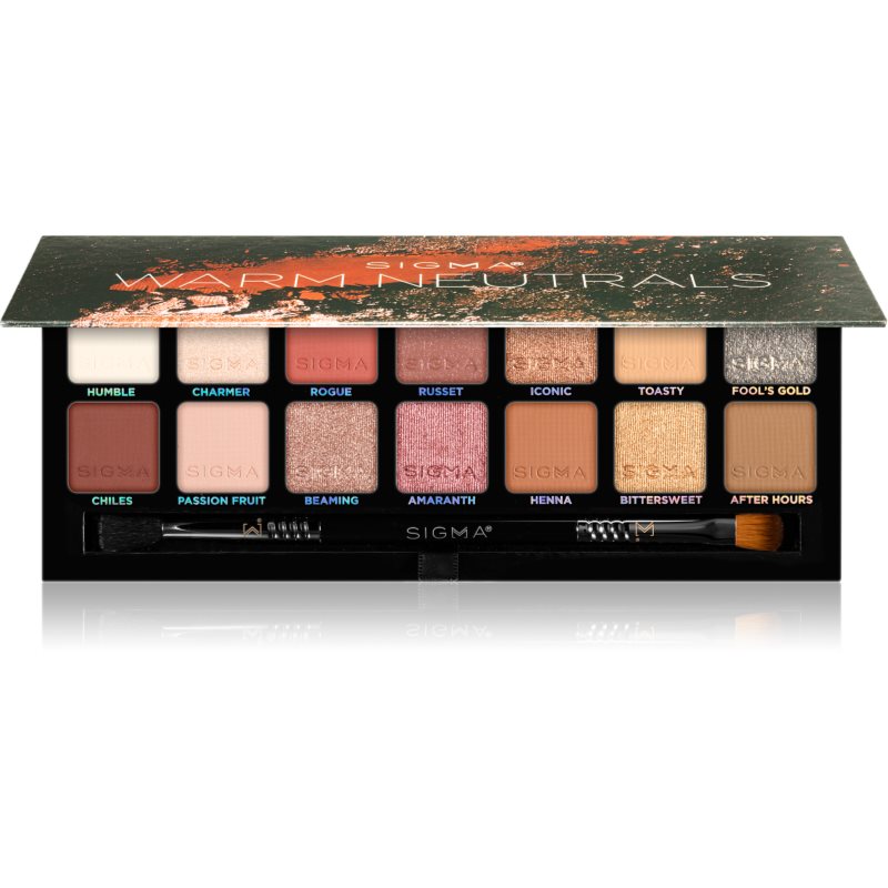 Sigma Beauty Warm Neutrals Eyeshadow Palette szemhéjfesték paletta 25.5 g-Ár