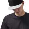 Silver Snapback metal visor