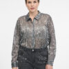 Silver women's blouse with collar ORSAY - Women's
