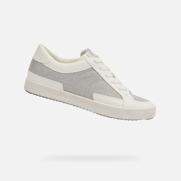 Silver women's sneakers Geox Blomiee - Women's