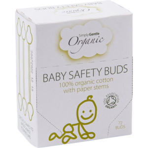 Simply Gentle Organic Baby Safety Buds fültisztítók újszülötteknek és kisgyermekeknek 72 db-Ár