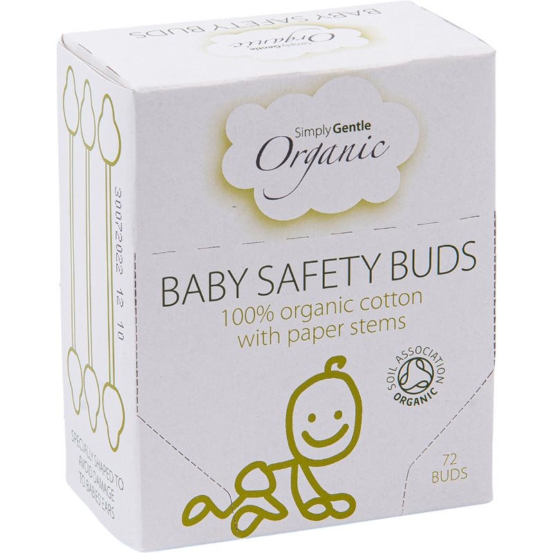 Simply Gentle Organic Baby Safety Buds fültisztítók újszülötteknek és kisgyermekeknek 72 db-Ár