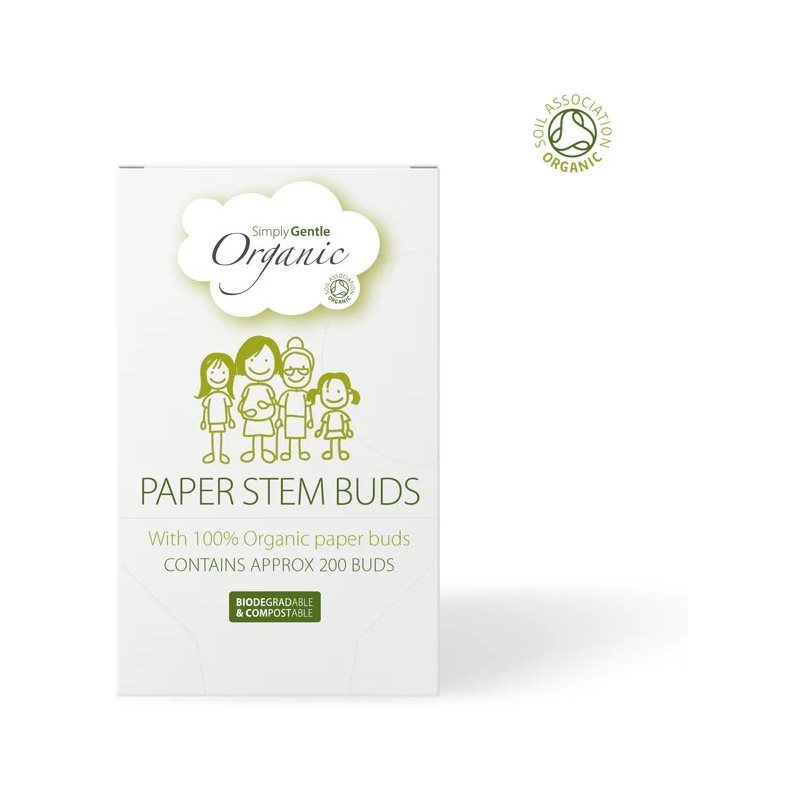 Simply Gentle Organic Paper Stem Buds fültisztítók 200 db-Ár