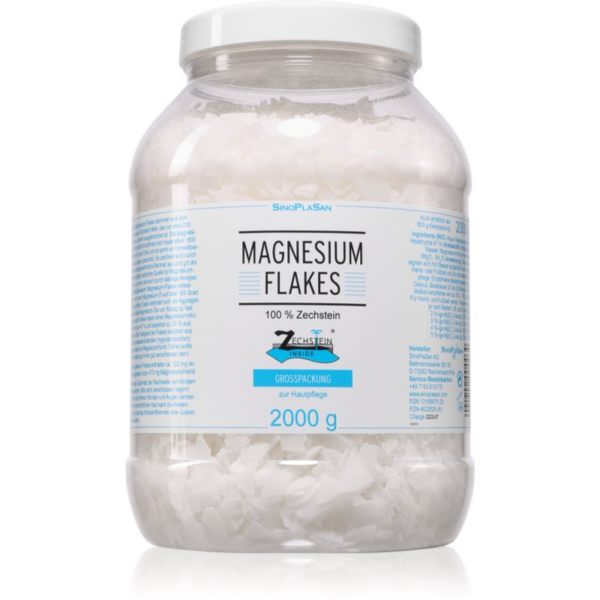 SinoPlaSan Magnesium-Flakes 100% Zechstein magnézium fürdőbe 2000 g-ár