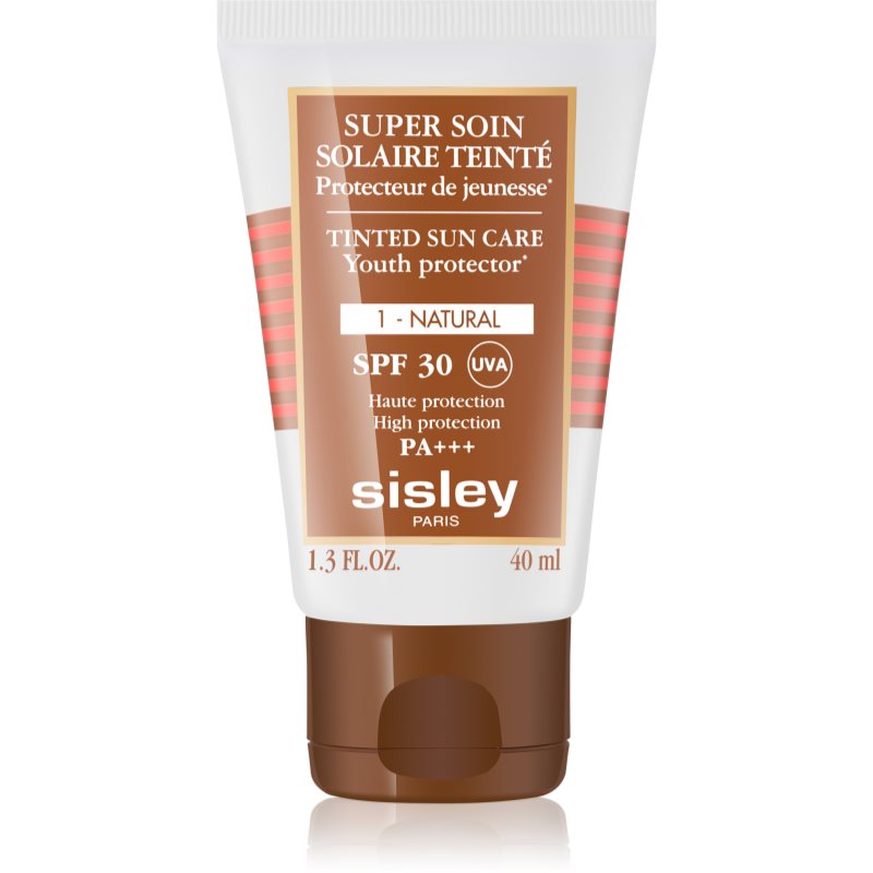 Sisley Super Soin Solaire Teinté védő tonizáló krém arcra SPF 30 árnyalat 1 Natural 40 ml-Eredeti