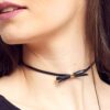 Skai necklace with bow-shaped tag