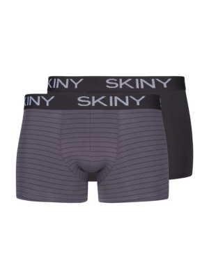 Skiny Boxeralsók  sötétszürke / fekete / fehér-Hungary