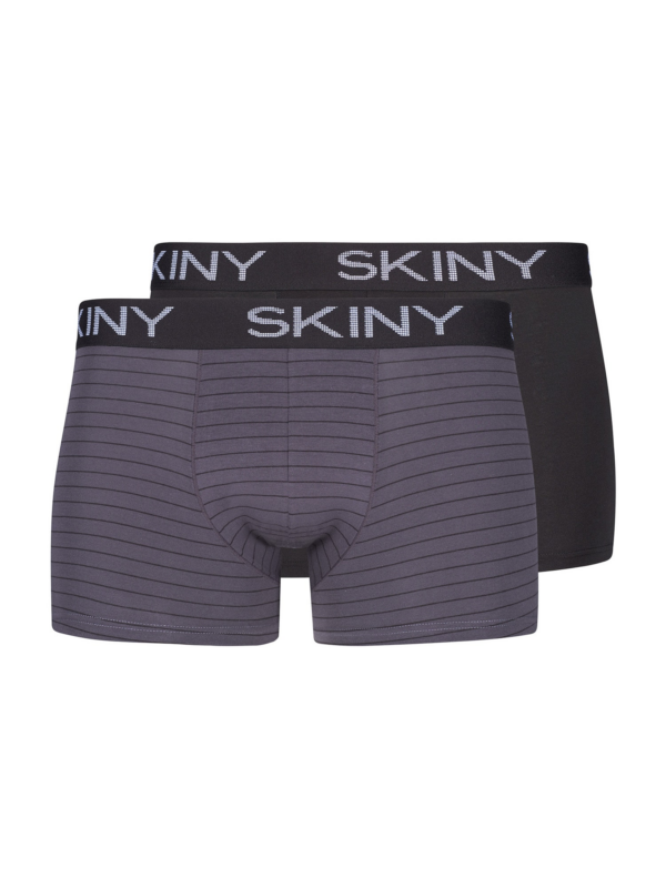 Skiny Boxeralsók  sötétszürke / fekete / fehér-Hungary