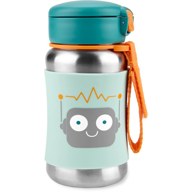 Skip Hop Spark Style Straw Bottle rozsdamentes kulacs szívószállal 350 ml-Ár
