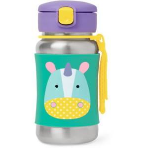 Skip Hop Zoo Straw Bottle rozsdamentes kulacs szívószállal Unicorn 12 m+ 350 ml-Ár