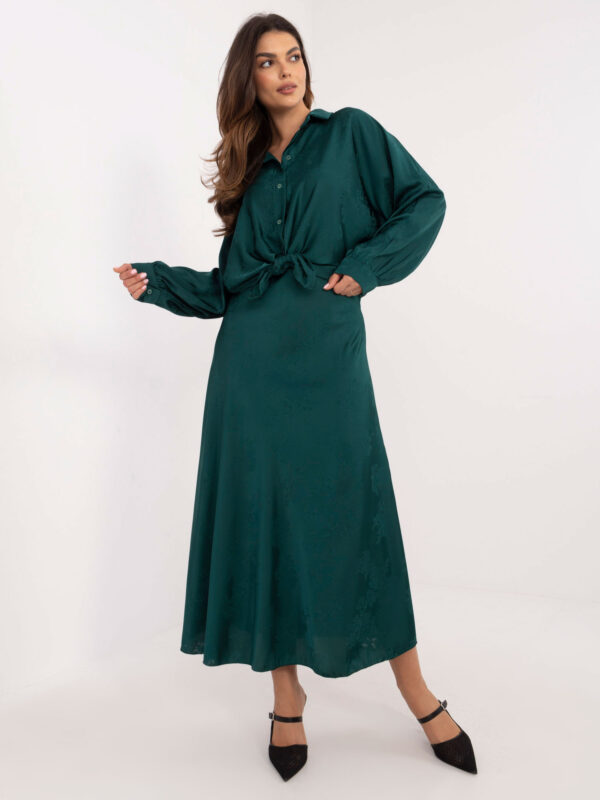 Skirt-DHJ-SD-19293.67-dark green