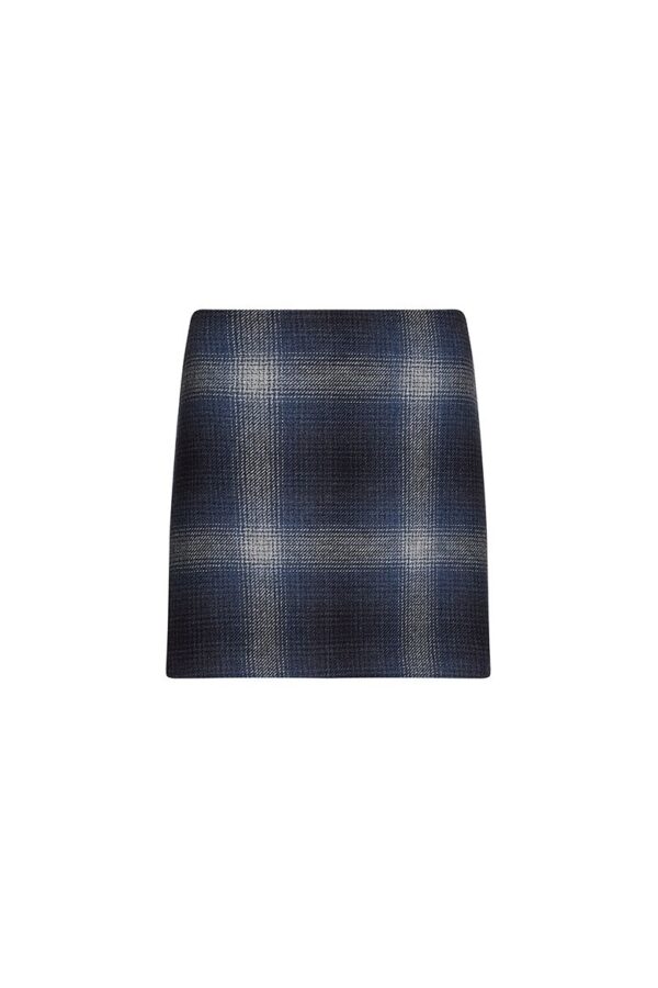 Skirt - Tommy Hilfiger WOOL SHADOW CHECK SHORT SKIRT blue