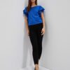 Slim fit jeans with frayed legs