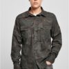 Slim work shirt with olive mask
