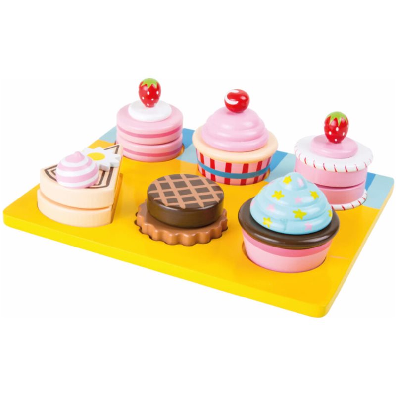Small foot Cupcakes játékkészlet fából készült 3 y+ 13 db-ár