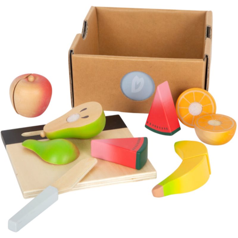 Small foot Cuttable Fruit Set Fresh játékkészlet fából készült 3 y+ 11 db-ár