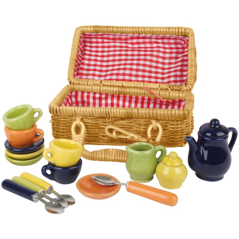Small foot Nostalgia Picnic Basket játékkészlet gyermekeknek 3 y+ 18 db-ár
