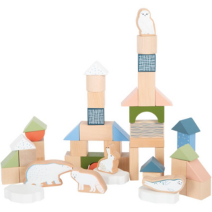 Small foot Wooden Building Blocks Dino fakocka fából készült 12 m+ 20 db-ár