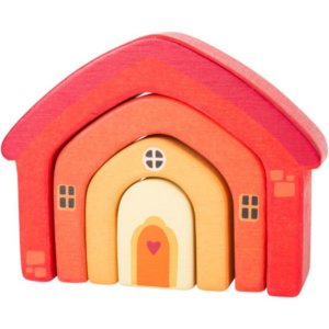 Small foot Wooden Building Blocks House interaktív játék fából készült 12 m+ 4 db-ár