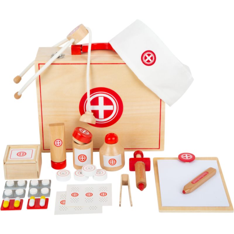 Small foot Wooden Doctor’s Kit játékkészlet fából készült 3 y+ 24 db-ár