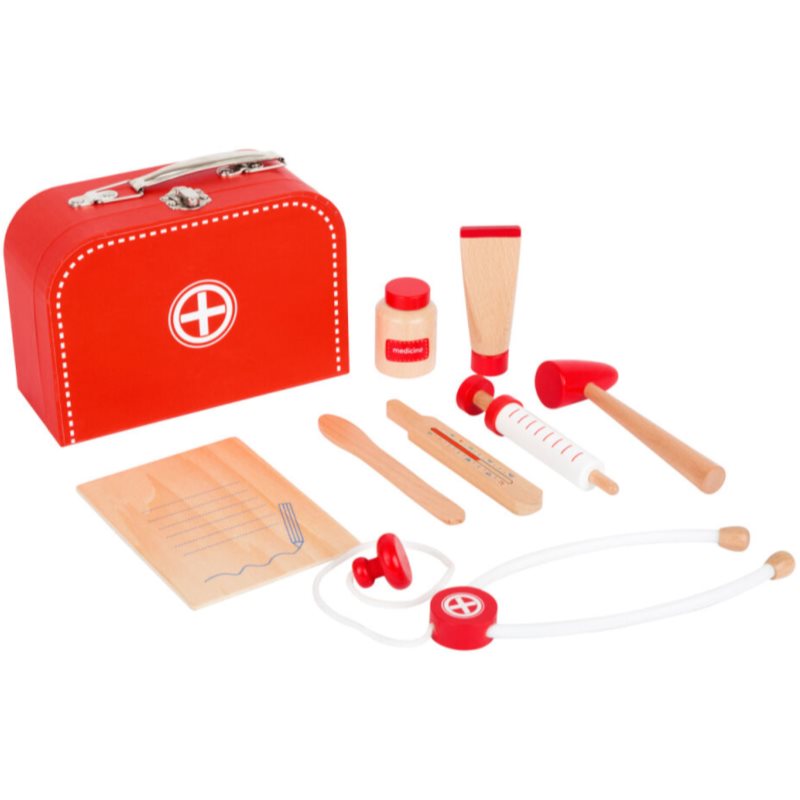 Small foot Wooden Doctor’s Kit játékkészlet fából készült 3 y+ 9 db-ár