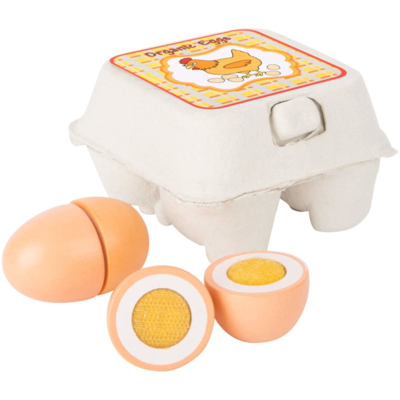 Small foot Wooden Eggs interaktív játék fából készült 3 y+ 4 db-ár