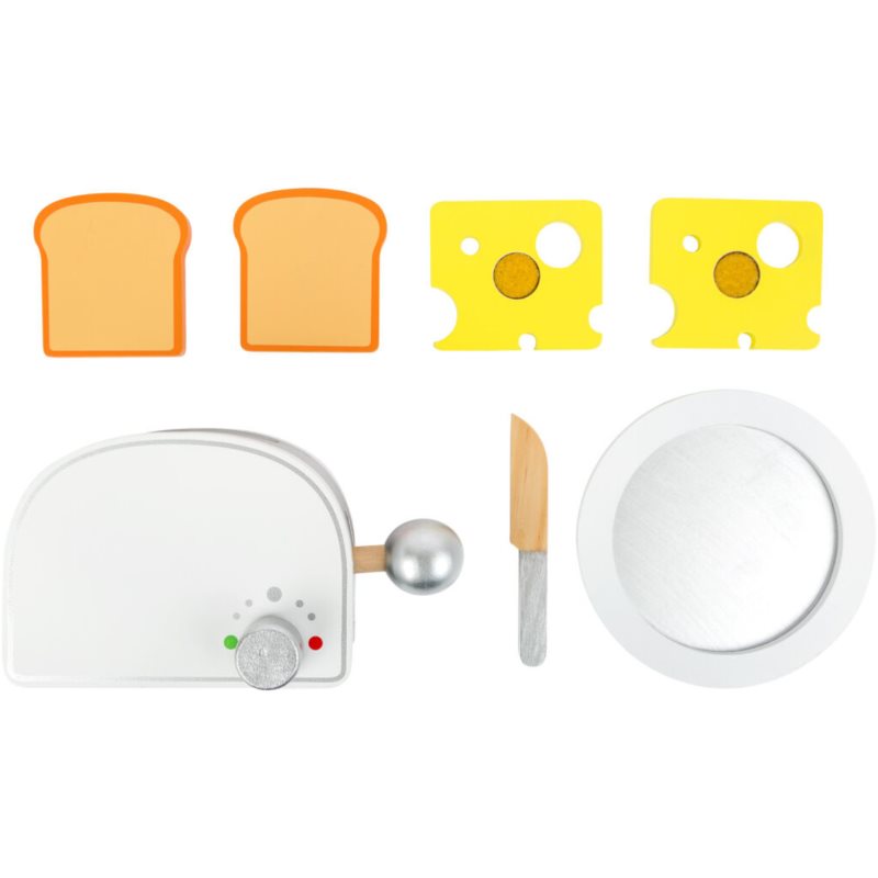 Small foot Wooden Toaster Breakfast játékkészlet fából készült 3y+ 7 db-ár