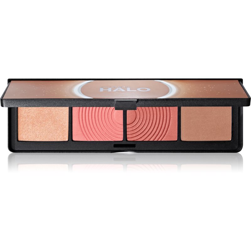 Smashbox Halo Sculpt + Glow Face Palette bőrélénkítő és arcpirosító sminkpaletta árnyalat Back to Cali 15