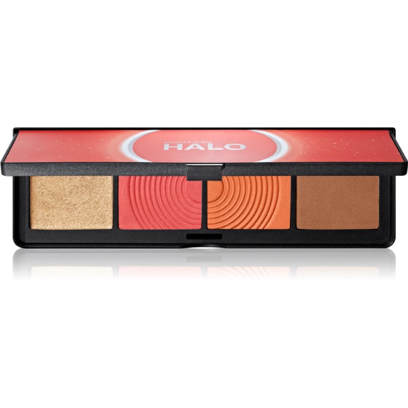 Smashbox Halo Sculpt + Glow Face Palette bőrélénkítő és arcpirosító sminkpaletta árnyalat Coral Saturation 15