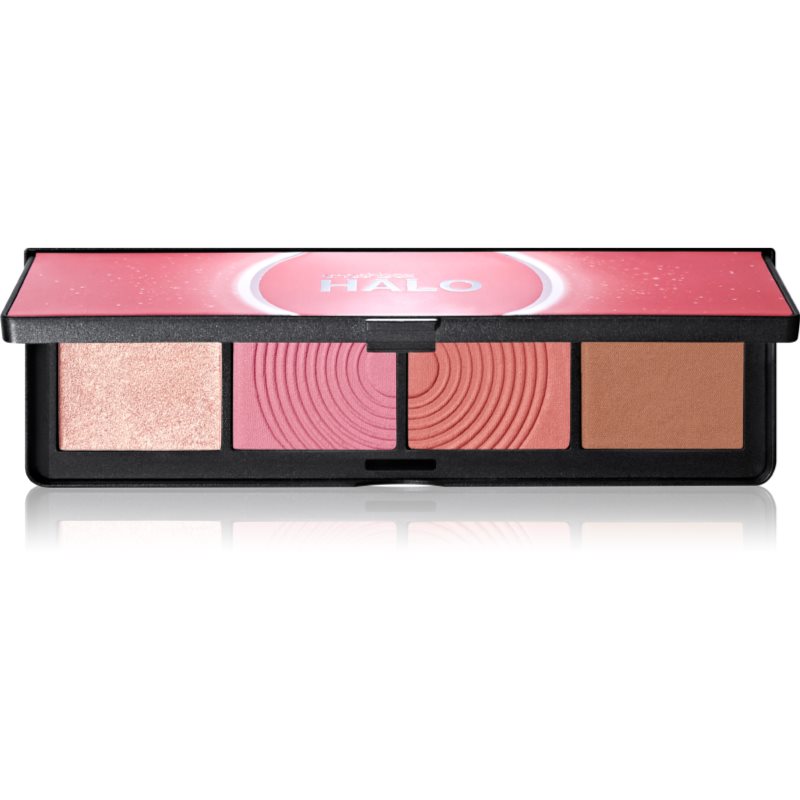 Smashbox Halo Sculpt + Glow Face Palette bőrélénkítő és arcpirosító sminkpaletta árnyalat Pink Saturation 15