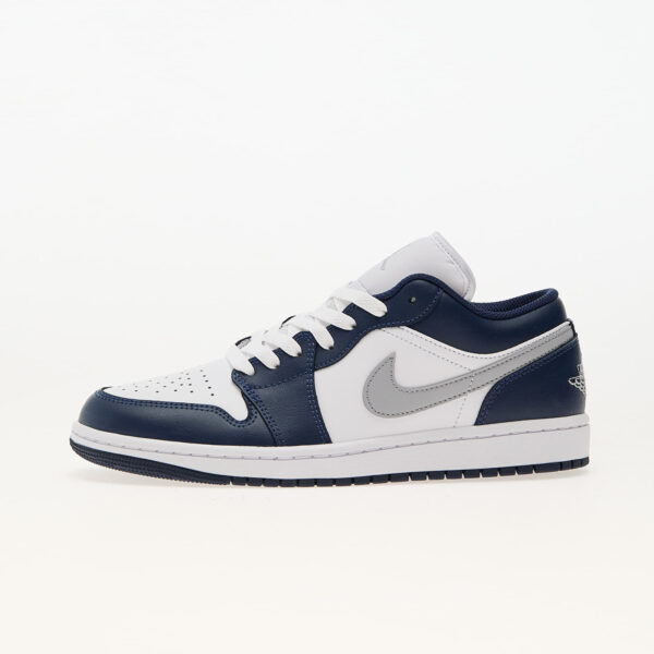 Sneakers Air Jordan 1 Low White/ Wolf Grey-Midnight Navy EUR 40-alacsony-ár