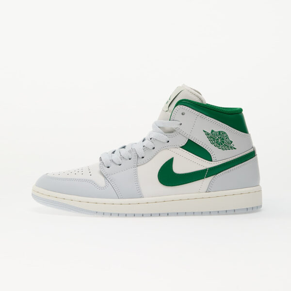 Sneakers Air Jordan 1 Mid Summit White/ Pine Green-Pure Platinum-Sail EUR 42-alacsony-ár