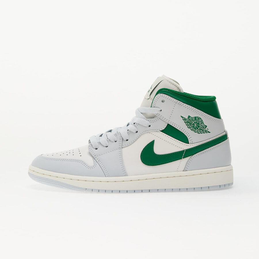 Sneakers Air Jordan 1 Mid Summit White/ Pine Green-Pure Platinum-Sail EUR 42-alacsony-ár