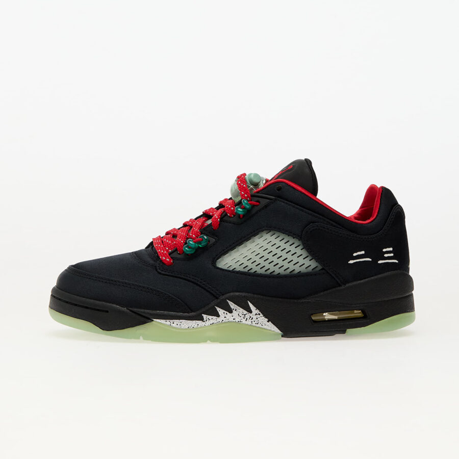 Sneakers Air Jordan 5 Retro Low SP Black/ Classic Jade-Fire Red EUR 36-alacsony-ár