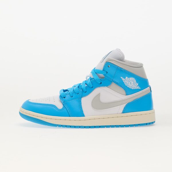 Sneakers Air Jordan Wmns 1 Mid Dk Powder Blue/ Neutral Grey-White-Sail EUR 36.5-alacsony-ár