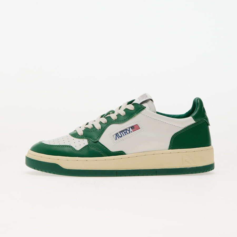 Sneakers Autry Medalist Low Man Leat/ Leat Wht/ Green EUR 41-alacsony-ár