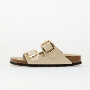 Sneakers Birkenstock Arizona Big Buckle Natural Leather Patent High-Shine Ecru EUR 36-alacsony-ár