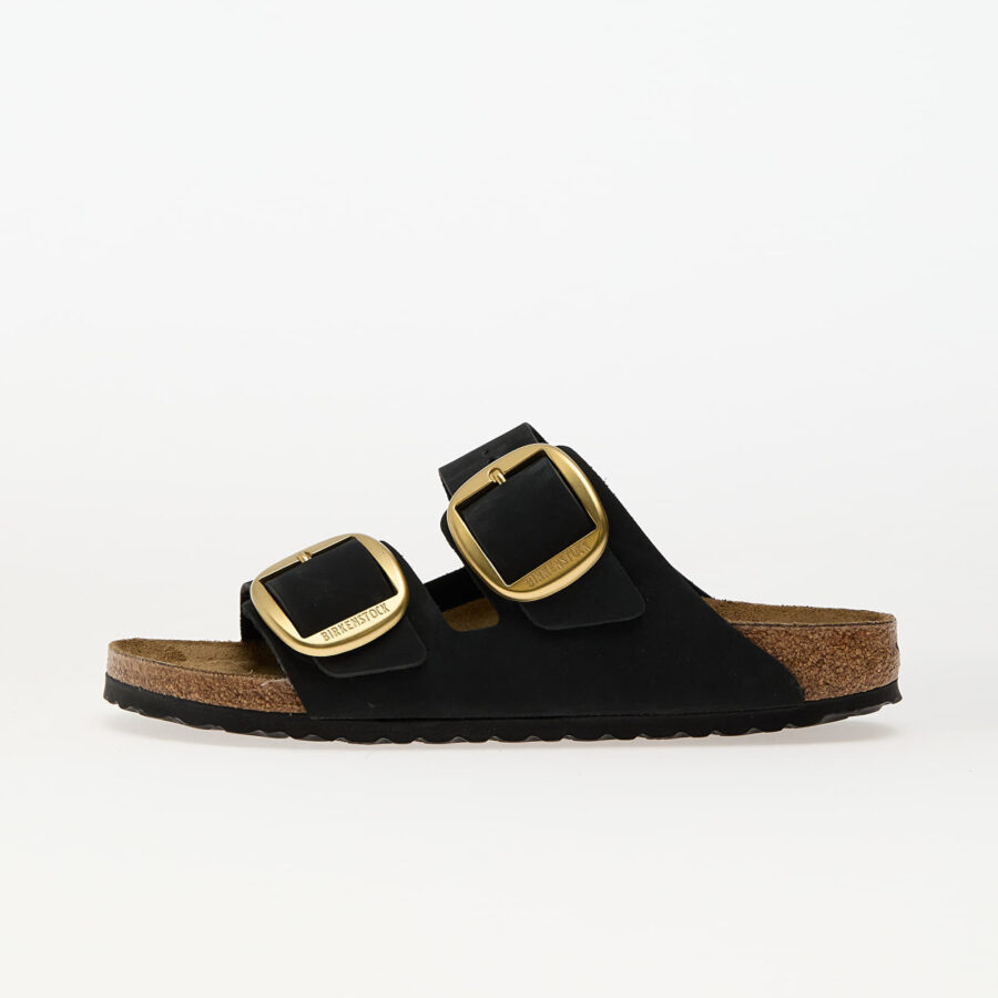 Sneakers Birkenstock Arizona Big Buckle Nubuk Leather Black EUR 36-alacsony-ár