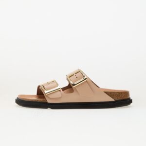 Sneakers Birkenstock Arizona Droplet Buckle Natural Leather Patent High-Shine New Beige EUR 36-alacsony-ár