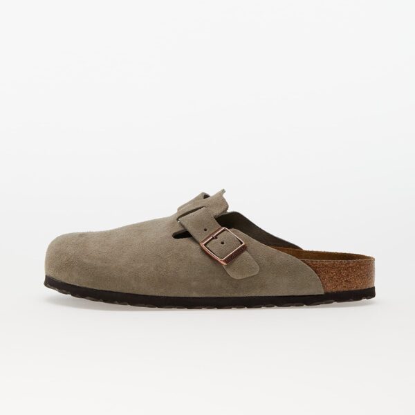 Sneakers Birkenstock Boston Soft Fotbed Velvet Leather Taupe EUR 45-alacsony-ár